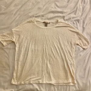 Forever 21 oversized white tee